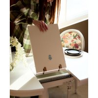 Кухонный стол Виста Вена 90x90/120 (белый)