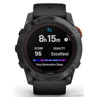 Умные часы Garmin Fenix 7X Pro Solar (сланцево-серый/черный)