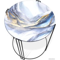 Журнальный столик Sheffilton SHT-CT53 (млечный путь/черный муар)