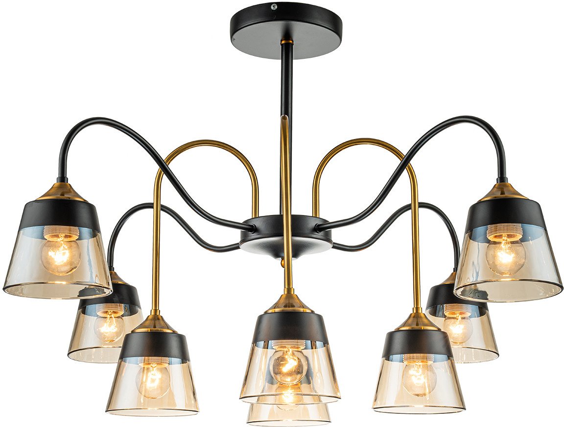 

Подвесная люстра Escada 1147/8P (Black/Brass)