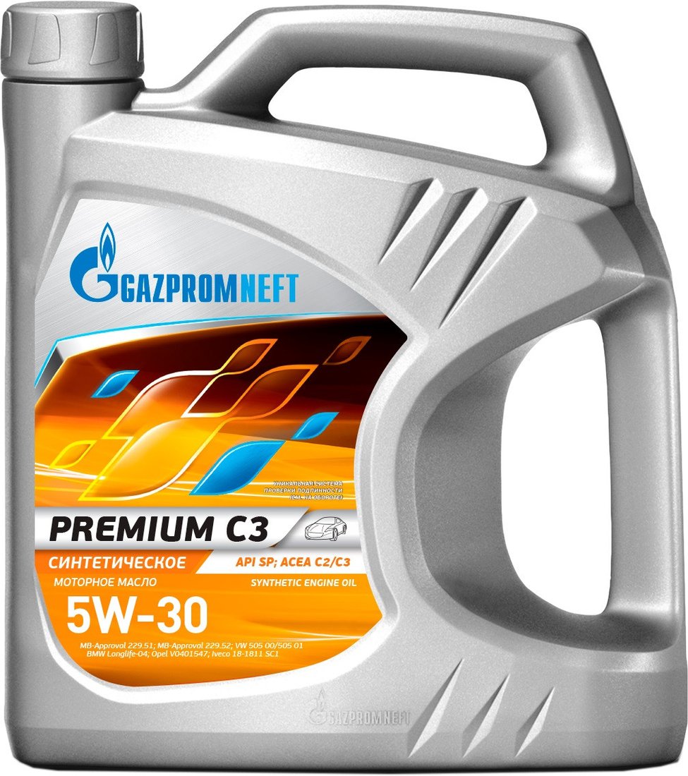 Моторное масло Gazpromneft Premium C3 5W-30 5л