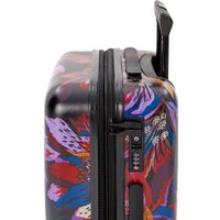 Чемодан-спиннер L'Case RIO-S 42/48 л (принт цветы)