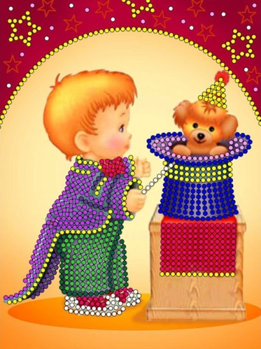 

Набор для вышивания Русская сказка Юный волшебник КВ-023б