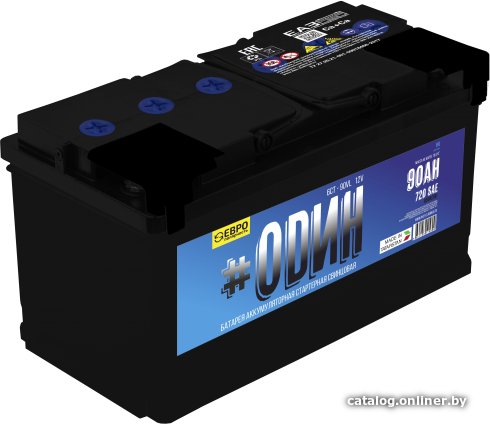 Автомобильный аккумулятор ODИH 6СТ- 90 о.п. (90 А·ч)