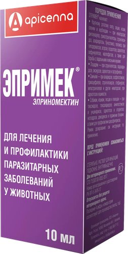 Капли от блох и клещей Apicenna Эпримек (10мл)