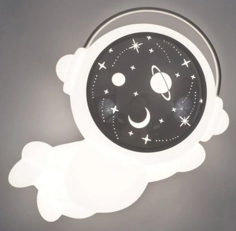 Припотолочная люстра Estares Kids Astronaut 70W A-ON/OFF-520x360x200-SILVER/WHITE-220-IP20