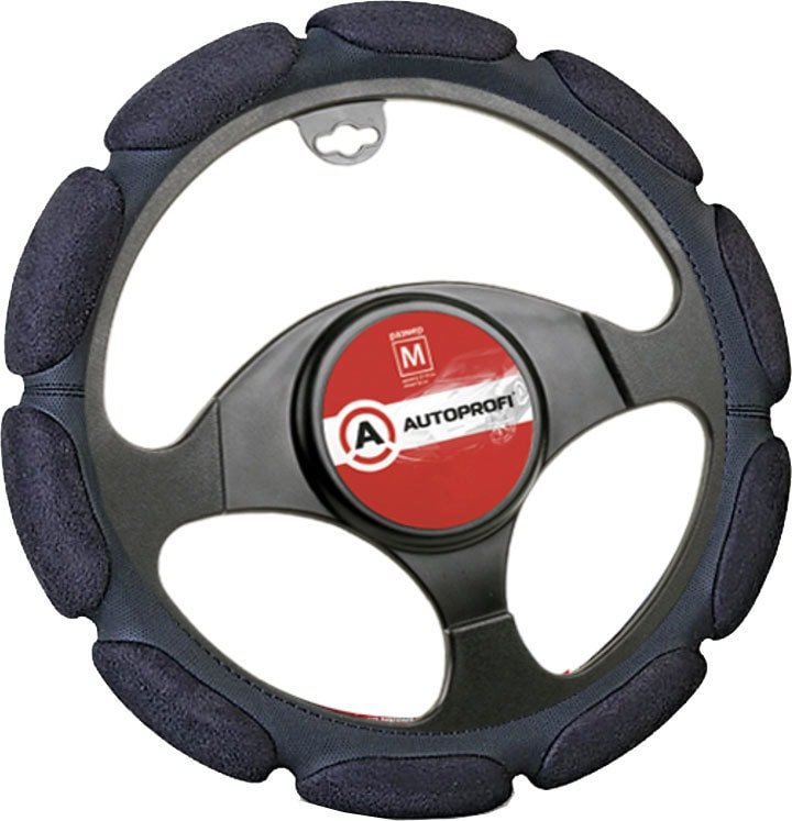 

Оплетка на руль Autoprofi SP-9030 BK (M) (черный)