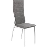 Стул ВВР Прага (серый/белый, рогожка)