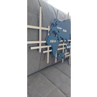 Настенные часы ИП Карташевич Карта мира F230 (80см)