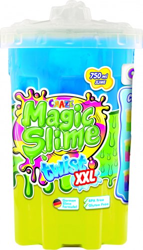 Слайм Craze Magic Slime Разноцветный XXL Кручу-верчу 34934.D (синий/желтый)