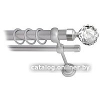 Карниз для штор Lm Decor Кристалл 130 2р гладкий 25/16мм (сатин, 3.2м)