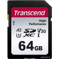 Карта памяти Transcend SDXC 330S TS64GSDC330S 64GB