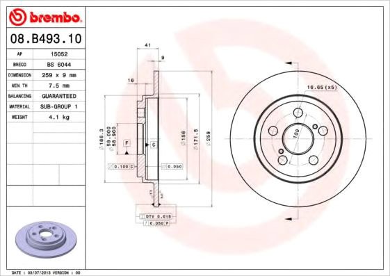 

Brembo 08B49310