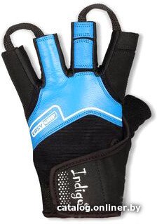 Перчатки для фитнеса Indigo SB-16-8128 (XL, черный/синий)