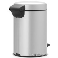 Мусорное ведро Brabantia Pedal Bin NewIcon 3 л (серый металлик)