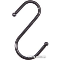 Крючок мебельный Lemax большой на рейлинг (черный)