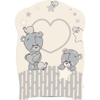 Классическая детская кроватка VDK Forever friеnds фигурнаяспинка, маятник, ящик, опускная планка (слоновая кость)