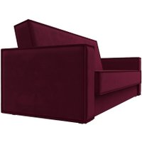 Диван Лига диванов Куба книжка 122046 (микровельвет бордовый)