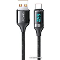 Кабель Usams U78 USB Type-A - USB Type-C SJ544USB01 (1.2, черный)