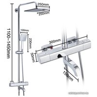 Душевая система  Gappo G2491 (хром)