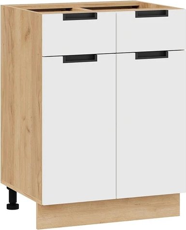 

Шкаф напольный Трия Гренада 1Н6Я1 (дуб крафт золотой/холст белый)