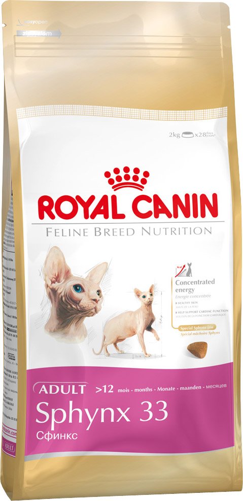 

Сухой корм для кошек Royal Canin Sphynx 33 2 кг