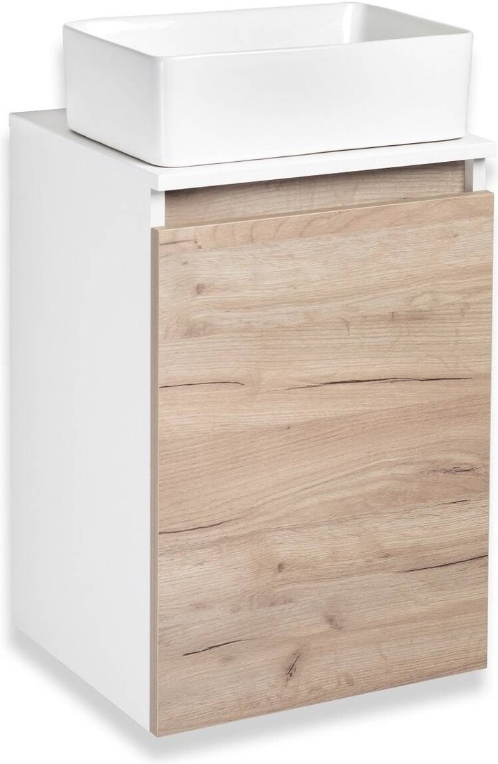 

Runo Тумба под умывальник Бари 40 (подвесная, крафт дуб)