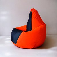 Кресло-мешок Mio Tesoro Груша Kombo XXL GF-130x85-OG (оранжевый/графит)