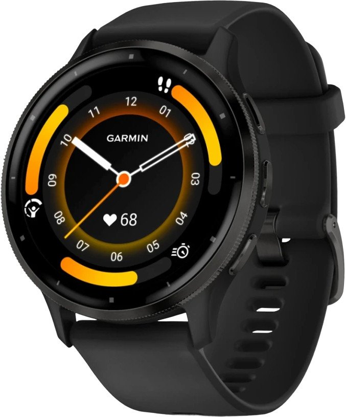 

Умные часы Garmin Venu 3 (черный, с силиконовым ремешком)