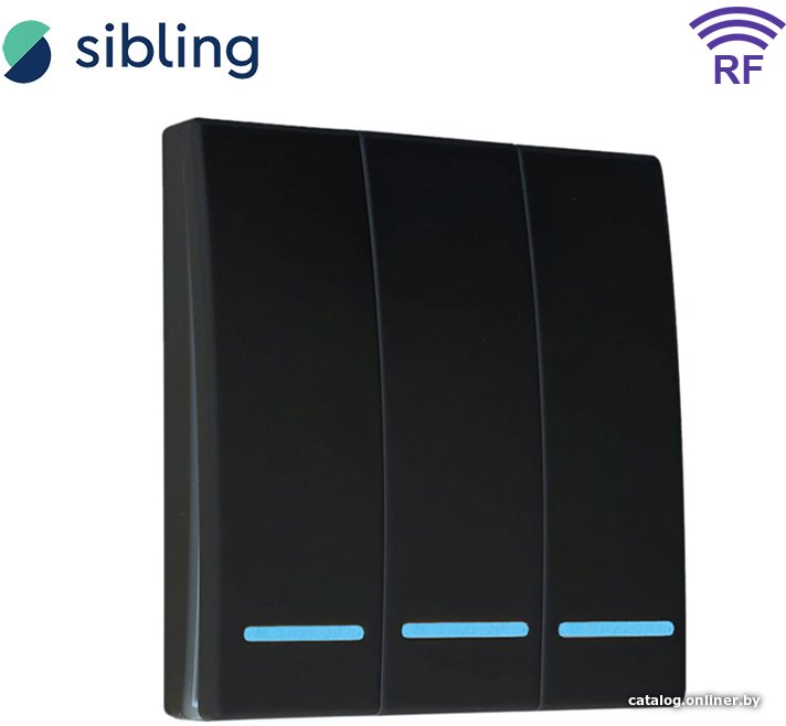 Умный выключатель Sibling Powerlight-M3B 3-канальный