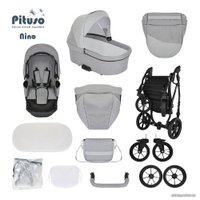 Универсальная коляска Pituso Nino (2 в 1, 3011 antracyt/metalic grey)