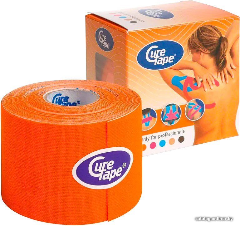 Тейп CureTape Classic 5 см x 5 м 160196 (оранжевый)