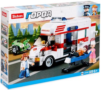 Конструктор Sluban Скорая помощь M38-B1065 (328эл)