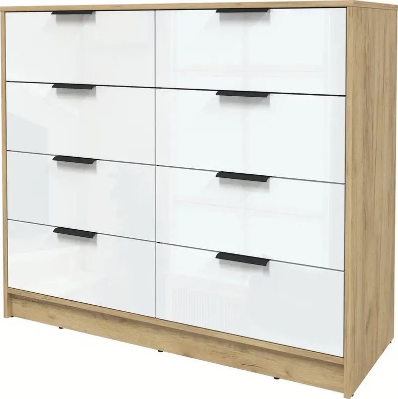 

Комод Интерлиния Концепт КТ-К117 Глосс (дуб золотой/белый глянец)