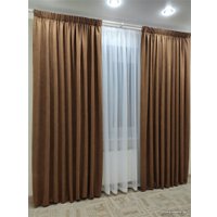 Штора Ника Зварико 777270-29 2x2.7 м (коричневый 29)