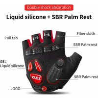 Перчатки RockBros S169 S (черный/красный)