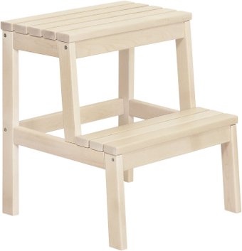 Табурет Элегия Стремянка лесенка (бесцветный лак)