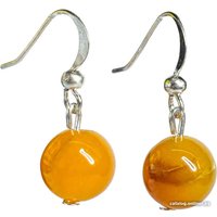 Серьги Wolves Элитный Агат 40783 №1 (желтый)