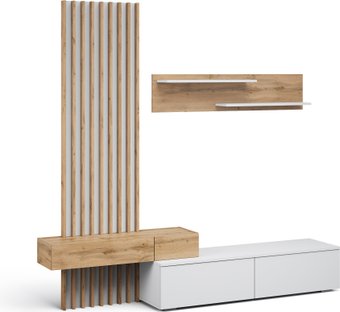 Шкаф-купе Империал Риана Вайт 2.07м (вотан/белый)