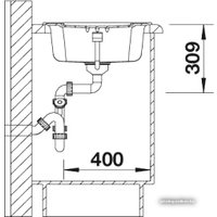 Кухонная мойка Blanco Enos 40 S (антрацит) [513799]
