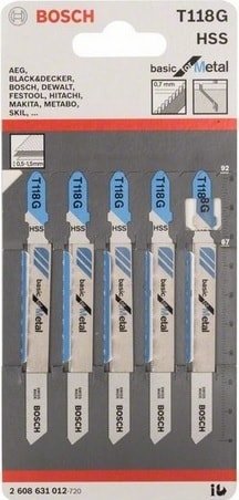 

Набор пильных полотен Bosch 2608631012 (5 шт)