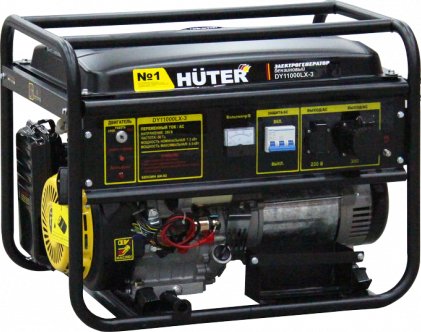 

Бензиновый генератор Huter DY11000LX-3