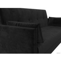 Диван Лига диванов Лига-018 117849 (велюр черный)
