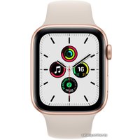 Умные часы Apple Watch SE 44 мм (алюминий золотистый/звездный свет)
