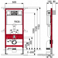 Инсталляция для унитаза Tece 9.300.434