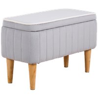 Банкетка MONOFIX Амма с ящиком (светло-серый №52)