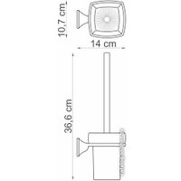 Ершик для унитаза Wasserkraft Wern K-2527