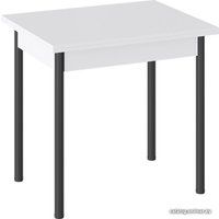 Кухонный стол Трия Родос Тип 2 с опорой d40 (черный муар/белый)