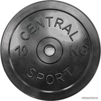 Диск Central Sport Обрезиненный 10 кг 26 мм