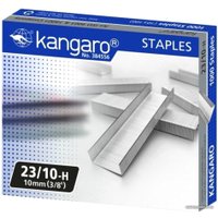 Скобы канцелярские Kangaro 23/15 1000 шт (металлик)